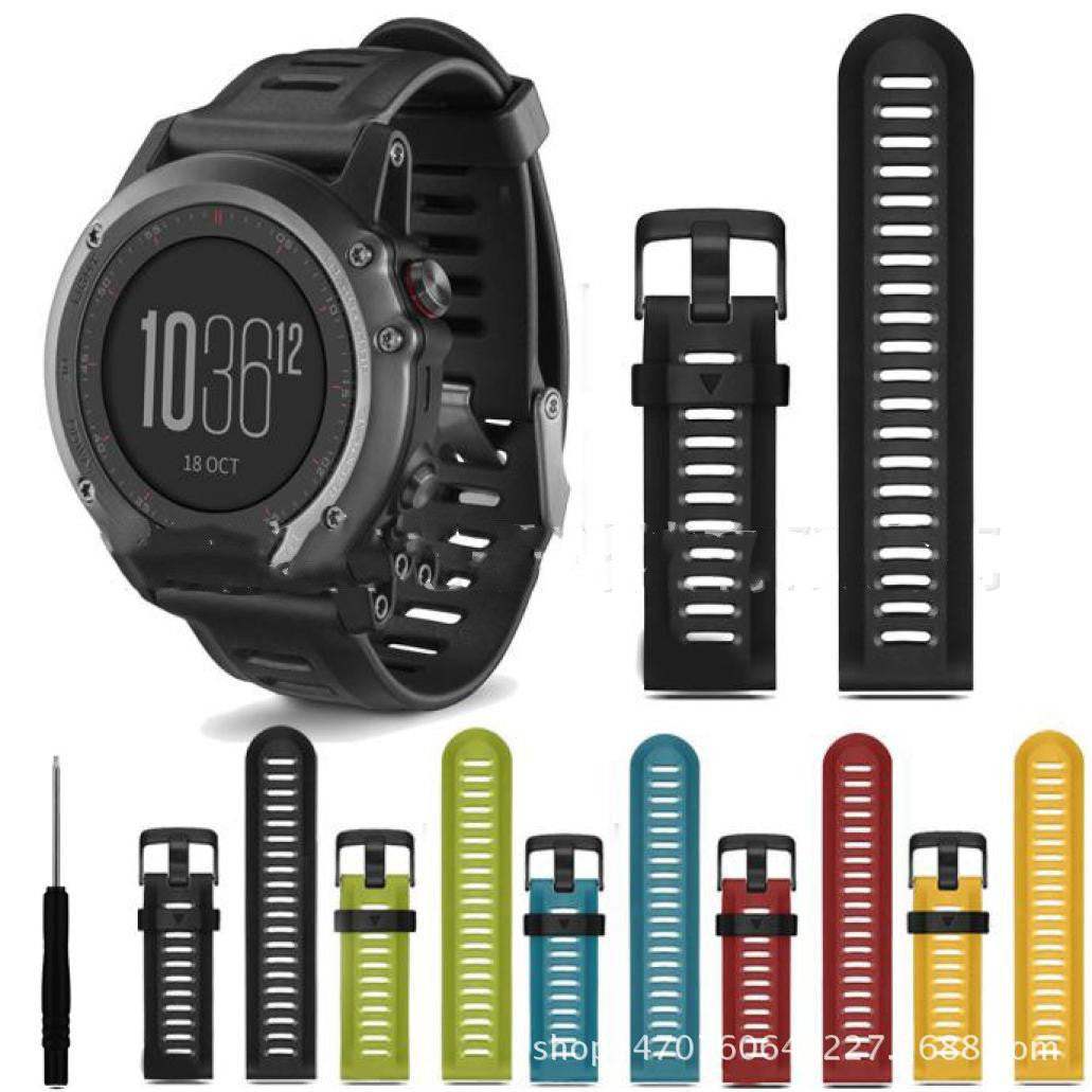 Multicolored watch accessories sports bands made from soft silica gel, suitable for various occasions and all ages.