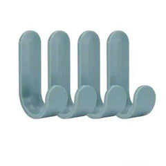 Nail Free Viscose blue adhesive hooks for kitchen and household use.