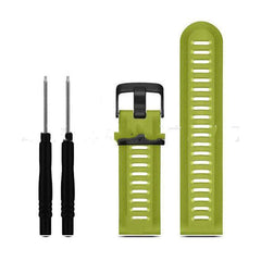 Silica gel sports band with tools, soft and durable watch accessory.