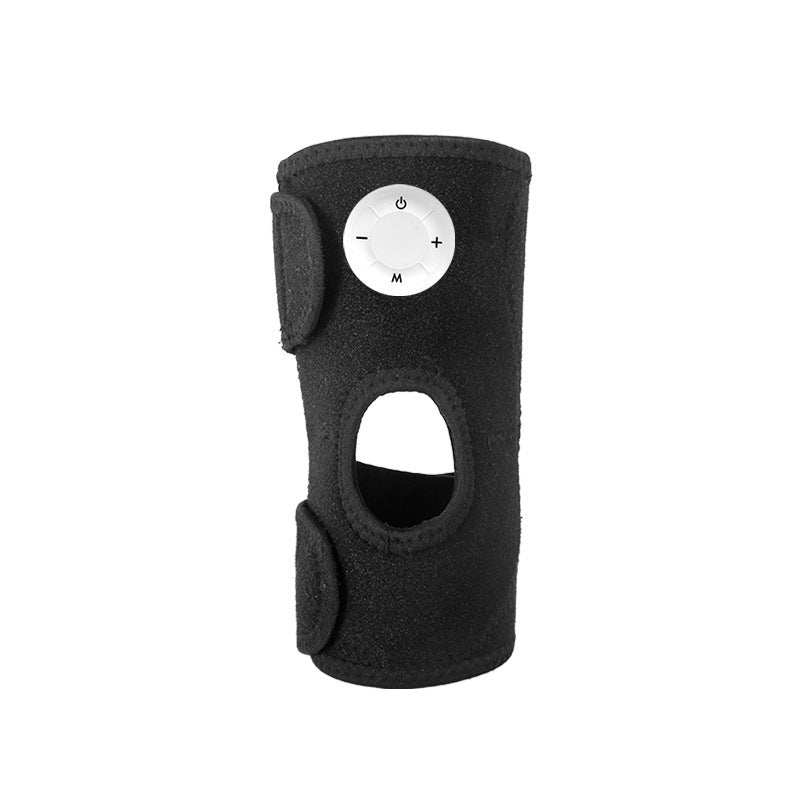 Anti-cold and warm leg joint massage knee pad with electronic pulse and adjustable Velcro.